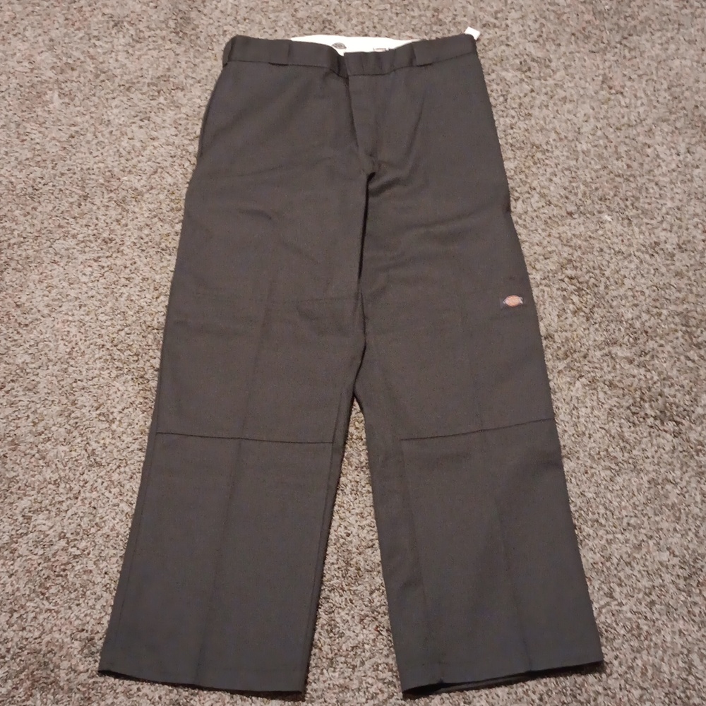 Dickies Loose Fit Double Knee Work Pants Gray